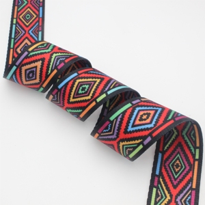 Cinta <span class=keywords><strong>de</strong></span> Poliéster y Nylon con Transferencia Térmica Personalizada, Diseño Bambú Zen, para Productos Ecológicos, Artículos Sostenibles y Correas Verdes - Product Image 2