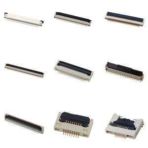 ขั้วต่อ FPC คุณภาพสูงแบบ ZIF R/A ชนิดตรง สำหรับการผลิตแบบ DIP และ SMT ใช้สำหรับอุปกรณ์อิเล็กทรอนิกส์ยานยนต์ พร้อมตัวล็อคสำหรับ PCB - Product Image 1