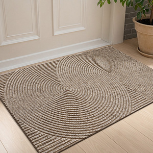 Alfombra <span class=keywords><strong>de</strong></span> Entrada Personalizada OEM Antideslizante, Resistente a <span class=keywords><strong>la</strong></span> Suciedad, Fácil <span class=keywords><strong>de</strong></span> Limpiar, Resistente al Uso Intenso, Estilo Nórdico a Rayas - Product Image 1