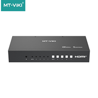 Conmutador Multivisor HDMI 4X1, Mezclador de Video, Conmutador Cuádruple sin Interrupciones 4 en 1 Salida, 3840*2160 60Hz, HDMI 2.0