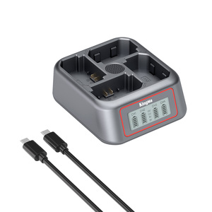 KingMa Chargeur à 4 emplacements pour batterie NP FZ100 Compatible avec Sony A9 A9II A9III A7III A7RIII <span class=keywords><strong>A7RIV</strong></span> A7IV A7SIII FX3 - Product Image 1
