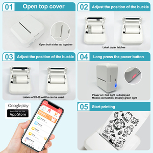 Xách tay mini nhiệt máy in nhãn Chứng Khoán Lưu ý nhãn Túi máy in - Product Image 3