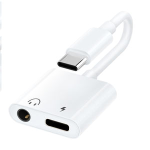 <span class=keywords><strong>Adaptateur</strong></span> de chargeur de casque USB C vers 3.5mm Type C vers câble Dongle de prise auxiliaire avec charge rapide pour téléphone 15Pro - Product Image 2