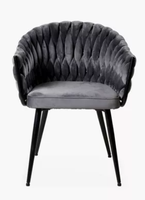 Chaise de salle à manger élégante, moderne et minimaliste avec dossier de soutien, portable pour la maison, l'hôtel, le restaurant, le bureau, le café, la boutique