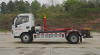 Camion à bras de ramassage YUEJIN 4x2 en promotion avec station de compactage des déchets, solution de système de transfert