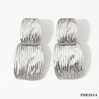 Boucles d'oreilles géométriques audacieuses de luxe Gaovo pour femmes, tendance et polyvalentes, en acier inoxydable résistant au ternissement, bijoux de mode