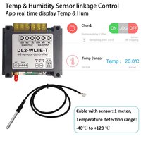 4G TLE Smart Controller 2 Way Relay 30A GSM Temperature Sensor Remote Control Thermostat for Heater refrigerator Home Appliance