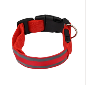 Venta caliente Venta directa de fábrica LED intermitente brillante Nylon perro y gato <span class=keywords><strong>Collar</strong></span> para caminar de seguridad y prevención de pérdidas - Product Image 6