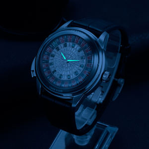 Reloj Mecánico Automático de Lujo Unisex, Personalizado con Diamantes, Movimiento Seagull, Disco de Ruleta, Correa de Cuero, Reserva de Energía, 41 mm - Product Image 6