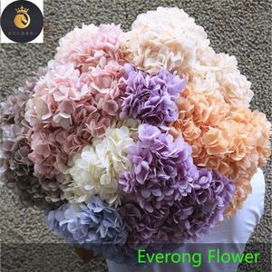 All'ingrosso 5 teste di nozze artificiali rosa grande Bouquet fiori decorativi fiori bordeaux fiori viola scuro - Product Image 1