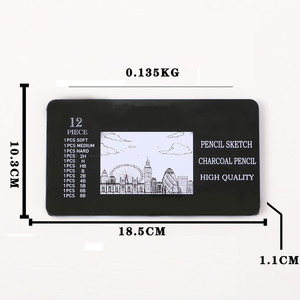 Set di 12 Matite da <span class=keywords><strong>Disegno</strong></span> H 8B in Grafite con Mina Nera, Confezione in Scatola di Legno per <span class=keywords><strong>Disegno</strong></span> <span class=keywords><strong>e</strong></span> Ombreggiatura - Product Image 3