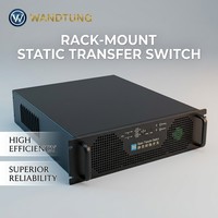 Équipement de distribution d'énergie industriel à double entrée STS avec commutation UPS transparente, support haute intensité 19 pouces 1U