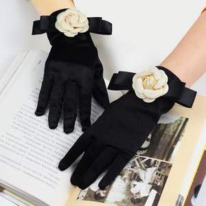 Gatsby britannique femmes église kentucky clip dans mariage thé fête robe de mariée femmes habillé fascinateur derby chapeau et gants ensemble - Product Image 4