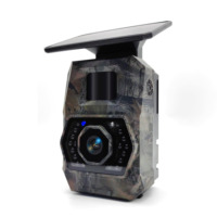 Mini caméra de surveillance solaire WiFi IP66 étanche 48MP avec vision nocturne 65 pieds PH970S, caméra infrarouge pour la faune pour l'observation extérieure
