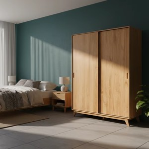 ตู้ไม้เนื้อแข็งสไตล์มิดเซ็นจูรี่ ดีไซน์ทันสมัย ให้พื้นที่จัดเก็บที่ทนทานและกว้างขวาง พร้อมความสง่างามเหนือกาลเวลา - Product Image 6