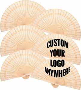 Abanicos de Mano de Madera Personalizados, Abanicos Rústicos Elegantes para Despedida de Soltera, Recuerdos de Boda en la Playa y de Verano - Product Image 1