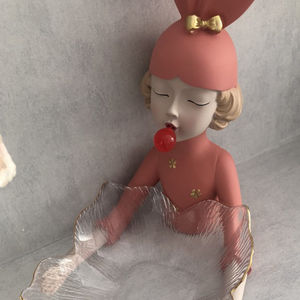 Sculpture de femme de Style européen, magnifique produit d'art en résine, décoration de <span class=keywords><strong>jardin</strong></span>, maison, petite fille, 1 pièce - Product Image 6