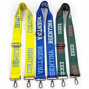 2025 Popular Custom Color 38mm Wide Shoulder Strap for Bags Accessory With Metal Hook and Adjustable Buckle - Product Image 2