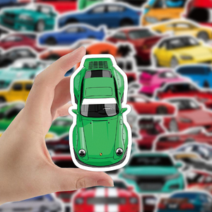 50pcs Sports Car Styles sticker impermeabile mobile water bottle sticker bagagli laptop fashion sticker - Product Image 5