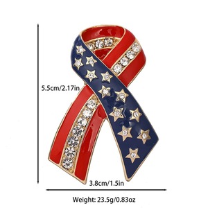 Quần Áo Trang Trí Đồ Trang Sức Phim Hoạt Hình Sao Rhinestone Pha Lê Trâm Cài Pins Chất Lượng Cao Cờ <span class=keywords><strong>Pin</strong></span> Trâm Mạ Vàng Men - Product Image 4