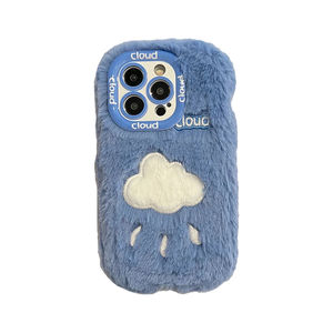 Custodia morbida per telefono in peluche per <span class=keywords><strong>iPhone</strong></span> 15 14 13 12 <span class=keywords><strong>11</strong></span> Pro protezione per fotocamera - Product Image 2