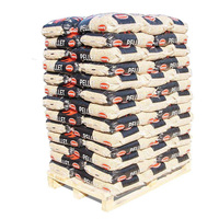 Granulés de bois de pin 100% de qualité supérieure, norme européenne, 6 mm, briquettes, sacs en plastique de 15 kg, sciure de bois, biocarburant, combustible de cuisson