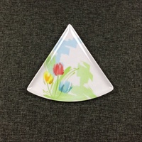 Mélamine triangle pizza plaque