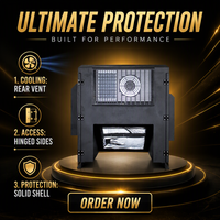 Boîtier de projecteur avec contrôle de température constant, protection IP65, boîte de contrôle pour systèmes de projection professionnels