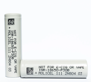 원래 몰리셀 <span class=keywords><strong>18650</strong></span> P30B 배터리 3.7v 3000mah 높은 방전 속도 리튬 이온 셀 800 사이클 25C - Product Image 1