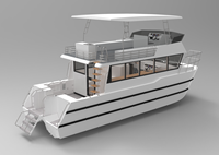 Bateau de plaisance à deux étages Sea King 11m X 4m, bateau de pêche commercial