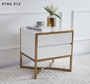 Mesita de <span class=keywords><strong>noche</strong></span> moderna, mueble de lujo para dormitorio, mesita de <span class=keywords><strong>noche</strong></span> blanca nórdica, venta directa - Product Image 2