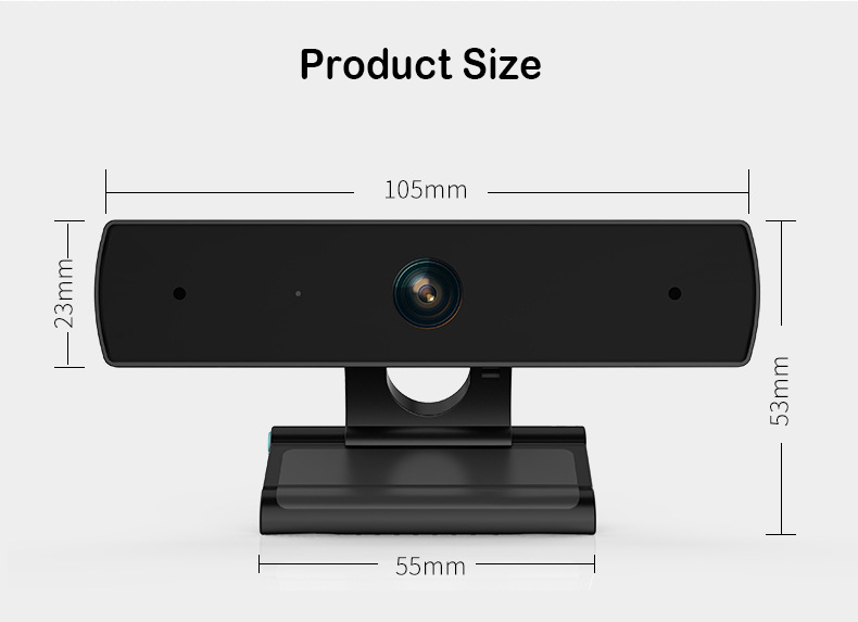 Widescreen Digital Camera Ultra Narrow Edge Full HD 1080p Web Camera