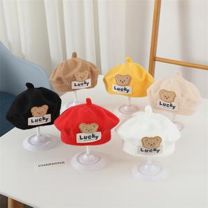 Chapeau pour enfant, <span class=keywords><strong>béret</strong></span> octogonal pour nouveau-né, accessoires de photographie, chapeau pour fille et garçon - Product Image 3