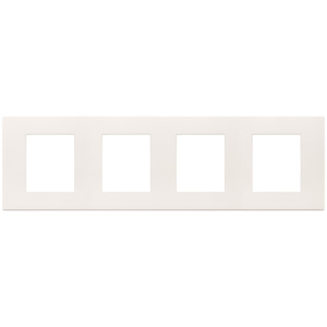 8M <b>Plate</b> 2+2+2+2 Int71 White Wall <b>Switch</b> Cover 34.5 Cm Length - Product Image 1