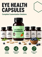 Capsules OEM pour la Santé Oculaire : Lutéine, Zéaxanthine, Myrtille, Arbutine – Triple Caroténoïde pour le Soutien de la Vision – Marque Privée – 60 gélules