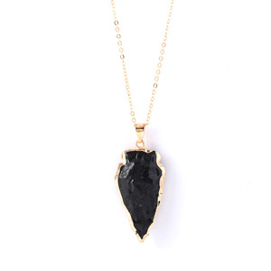 Colgante de piedras de cristal en forma de corazón, degradado colorido, técnica de incrustación de borde dorado galvanizado, abalorios de collar DIY - Product Image 6
