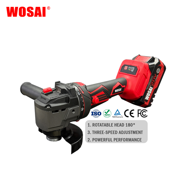 21V Brushless Li-Ion Grinder 100/115/125mm Battery Power Tool Trigger Powerful Polishing Cutting Angle Grinder Industrial