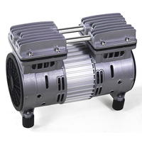 Silencieux 0.75hp 220 Volts 550w Moteur d'air sans huile Dentaire 8bar Portable Mini compresseur d'air Pompe à tête