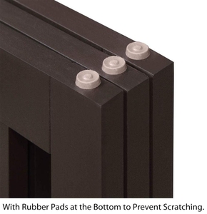 Barrière extensible pour chien en bois rétractable pour animaux <span class=keywords><strong>de</strong></span> compagnie pour une utilisation en intérieur Clôture pliable pour chat avec marche d'escalier - Product Image 5