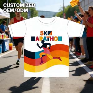Camisetas de Poliéster 100% de Secado Rápido para Correr, Impresión por Sublimación, Camiseta Deportiva para Medio Maratón, Camisetas para Eventos con Impresión por Sublimación - Product Image 1