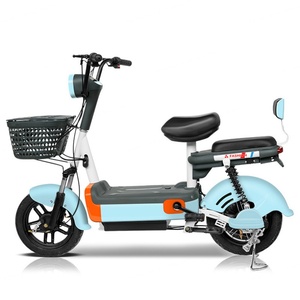New Women's 14-Inch Adult Electric <b>Bicycle</b> with 350W Brushless Motor Detachable 48V Battery Electronic Scooter - Product Image 4