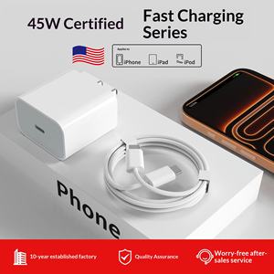 Cabezal <span class=keywords><strong>de</strong></span> Carga Rápida PD45W para <span class=keywords><strong>Cargador</strong></span> <span class=keywords><strong>Original</strong></span> 16 con Puertos Duales Tipo-C, Certificación PD3.0 3C - Product Image 5