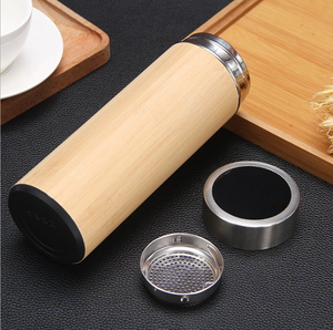 <span class=keywords><strong>Zojirushi</strong></span>-taza de vacío con pantalla de temperatura de acero inoxidable, bambú, aislamiento, termo - Product Image 4