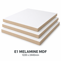 Panneau de fibres à densité moyenne en mélamine E1 au design moderne 1220x2440mm, armoire, panneau de fibres écologique