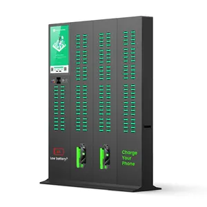 168 Slots OEM Sharing Rechargeable Rent Shared Power Bank Rental Station With Embedded POS Mobile Vending Machine Fast Charging