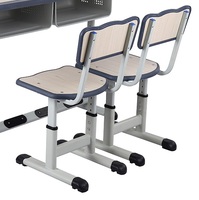 Atosun Mobilier Scolaire de Haute Formation Bureau d'Étude Table Banc Chaises pour Deux Personnes