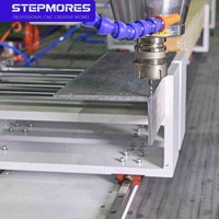Mesin Ukiran CNC 3D 1550 Rotary Spindle 4 Axis CNC Router untuk Patung Kayu Profil Aluminium dengan Perlengkapan Silinder yang Dapat Disesuaikan