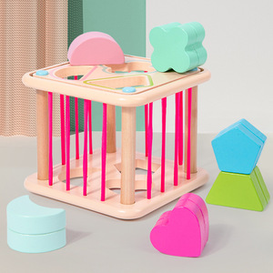 Cubo Educativo Multifunzionale <span class=keywords><strong>per</strong></span> <span class=keywords><strong>Bambini</strong></span>, Gioco <span class=keywords><strong>di</strong></span> Abbinamento Forme <span class=keywords><strong>per</strong></span> lo Sviluppo della Motricità Fine - Product Image 3