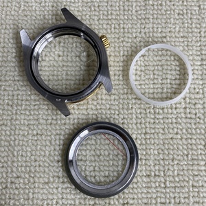 41MM Gold Stainless Steel <b>Case</b> for NH35/NH36 Mechanical Movement <b>Watches</b> Assembly Accessories - Product Image 6