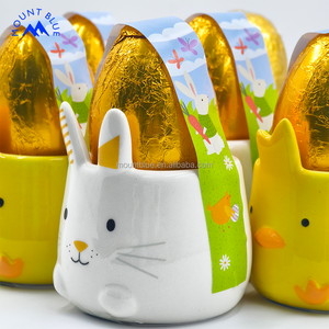 <strong>Easter</strong> <strong>Chocolate</strong> <strong>Eggs</strong> in Golden Foil Packed in Bar Shaped Holders with Candy Festive Designs Treats Dainty <strong>Chocolate</strong> - Product Image 3